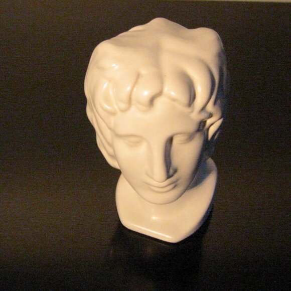 Italian Ceramic Figure Head Bisque Pottery Bust - Picture 1 of 9